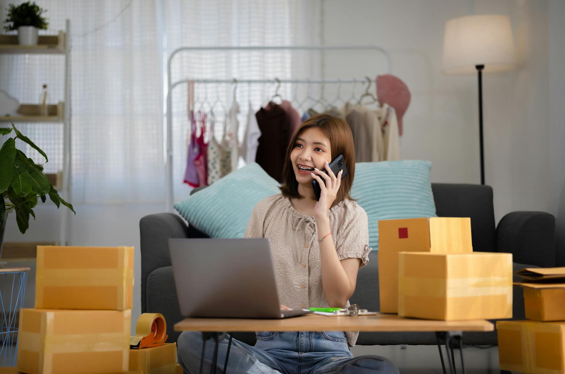 Business owner with virtual office