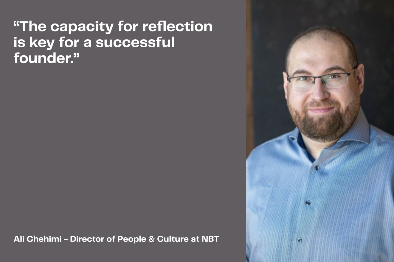 The capacity for reflection is key for a successful founder