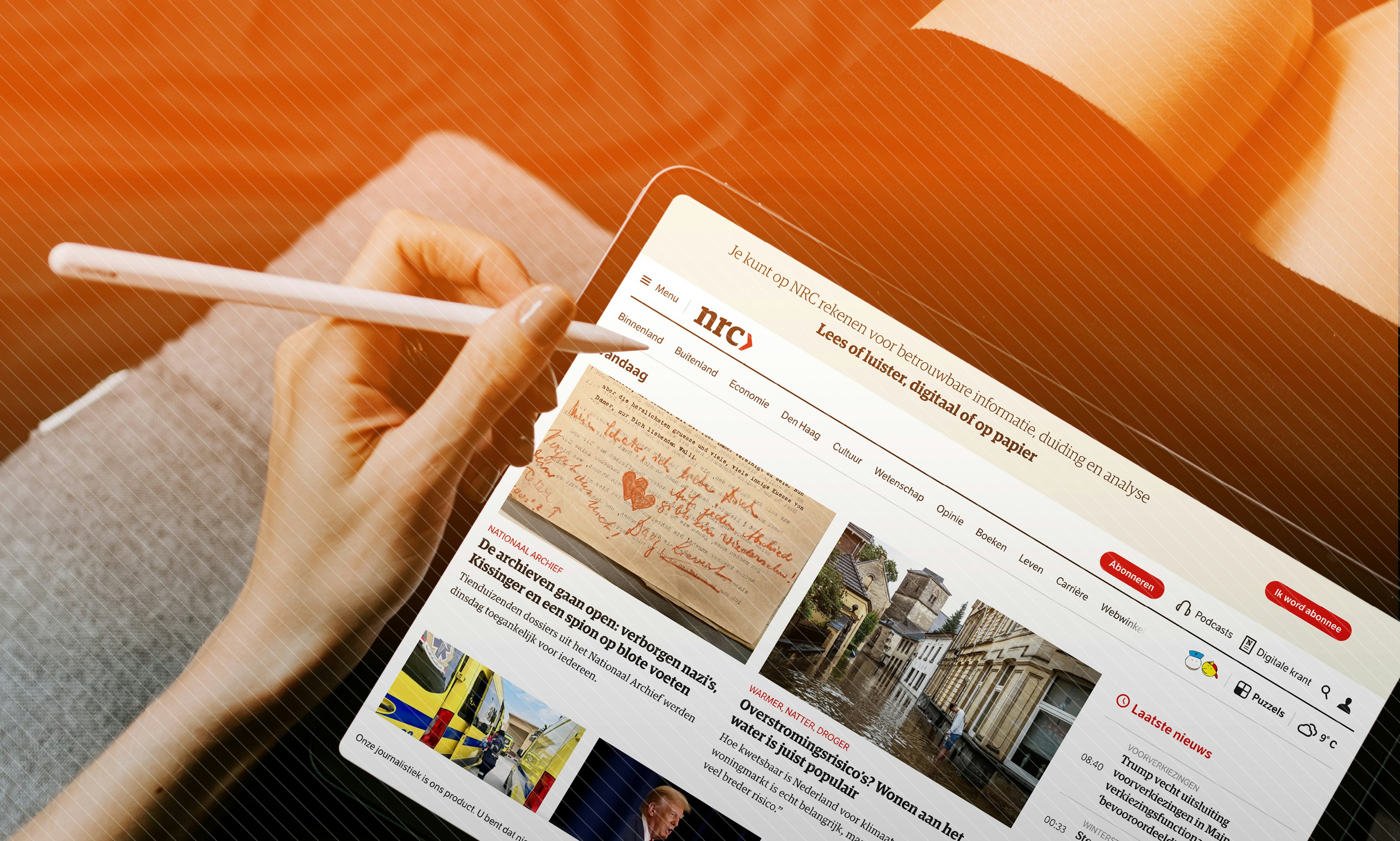 De vaak wat jongere lezer van de digitale krant leest met aandacht en staat open voor advertenties en responsopties