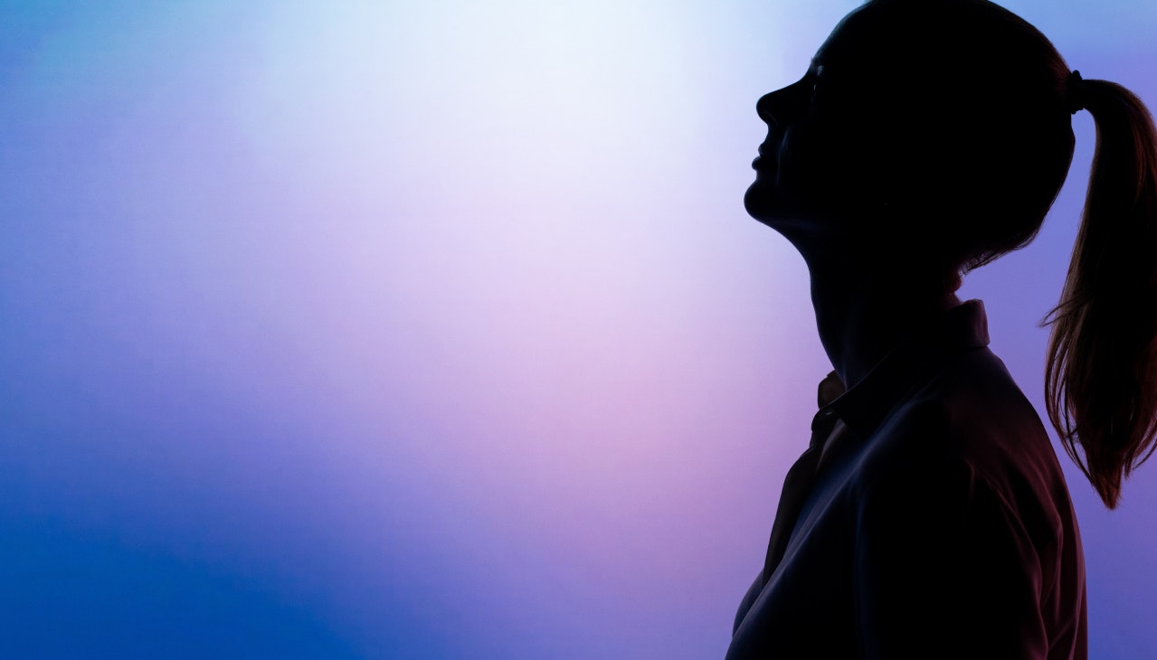 Silhouette of woman