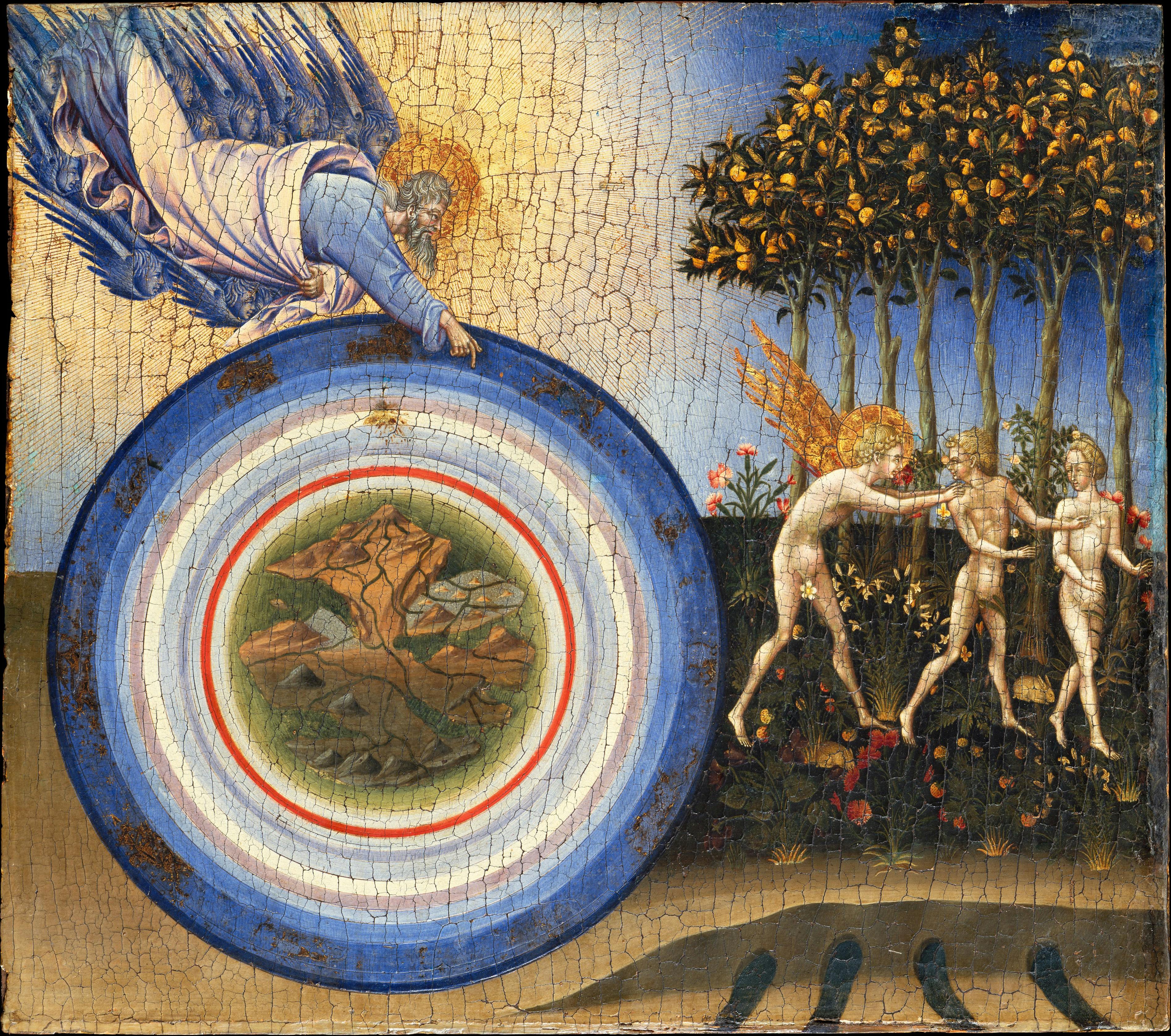 Giovanni di Paolo, "The Creation of the World and the Expulsion from Paradise, Siena, Italy, 1445