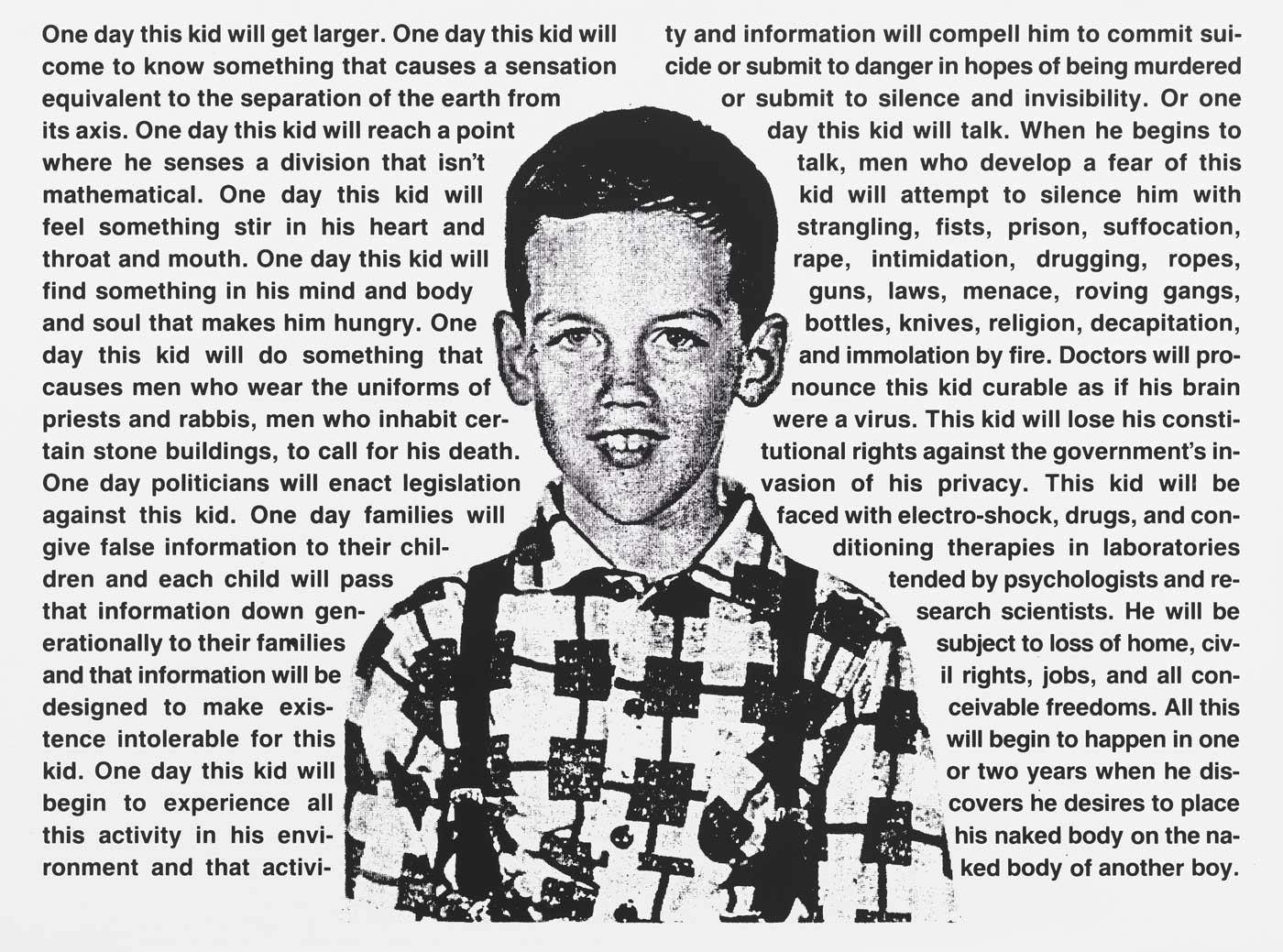 David Wojnarowicz, "One Day This Kid...", New York, 1990