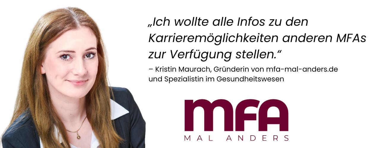 Ich wollte alle Infos zu den Karrieremöglichkeiten anderen MFAs zur Verfügung stellen.