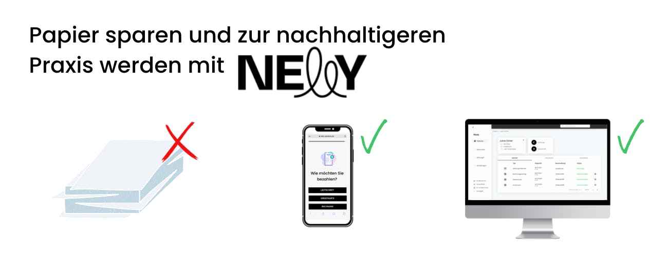 Papier sparen und zur nachhaltigeren Praxis werden mit Nelly