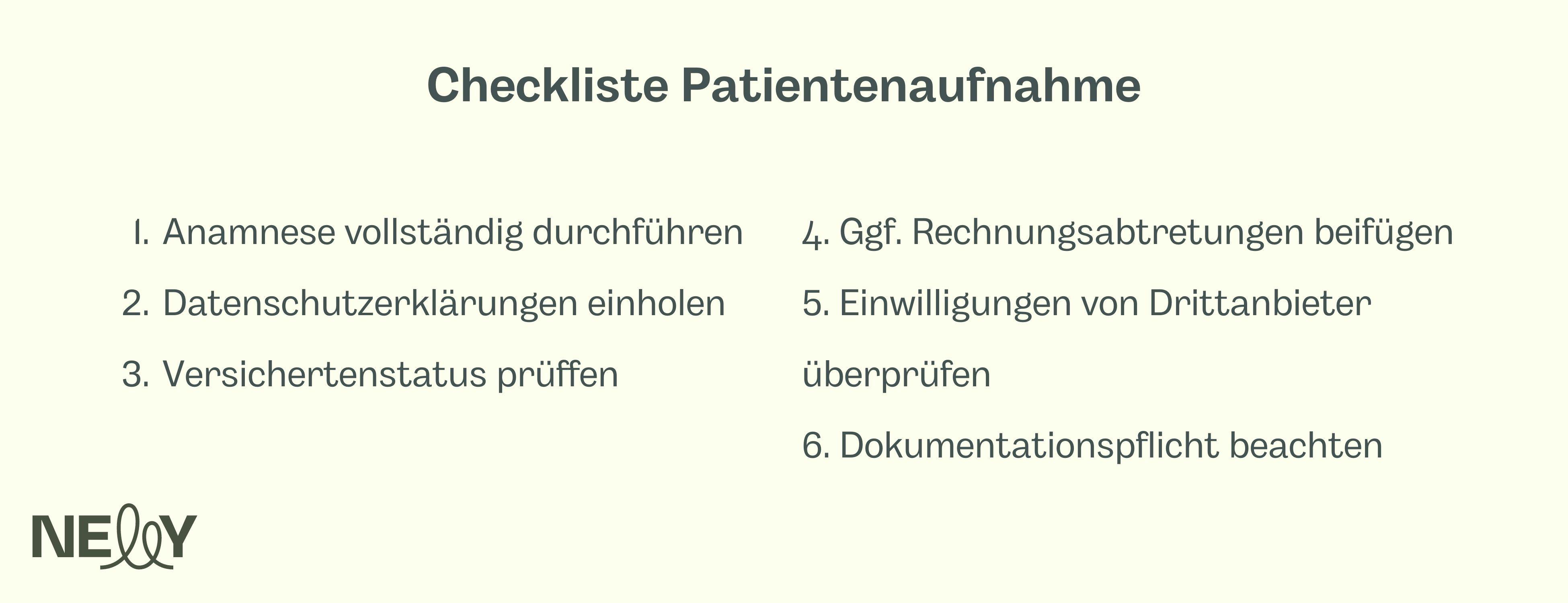 Sie möchten neue Patienten aufnehmen? Diese Checkliste hilft Ihnen bei der Organisation 