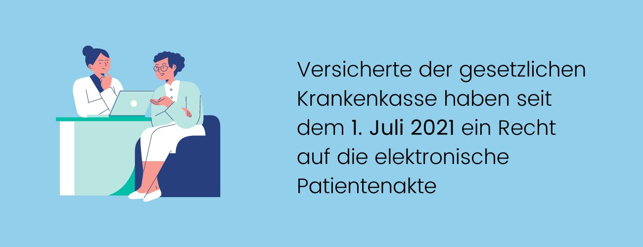 Seit 1 Juli 2021 ist die ePA für Krankenkassen Pflicht
