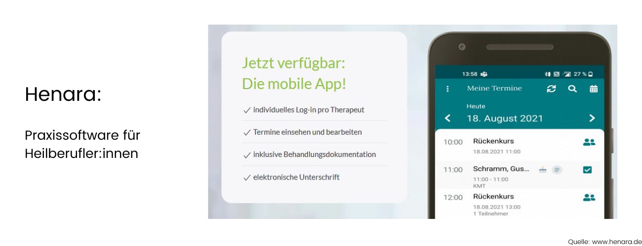 Henra - Praxissoftware für Heilberufler:innen