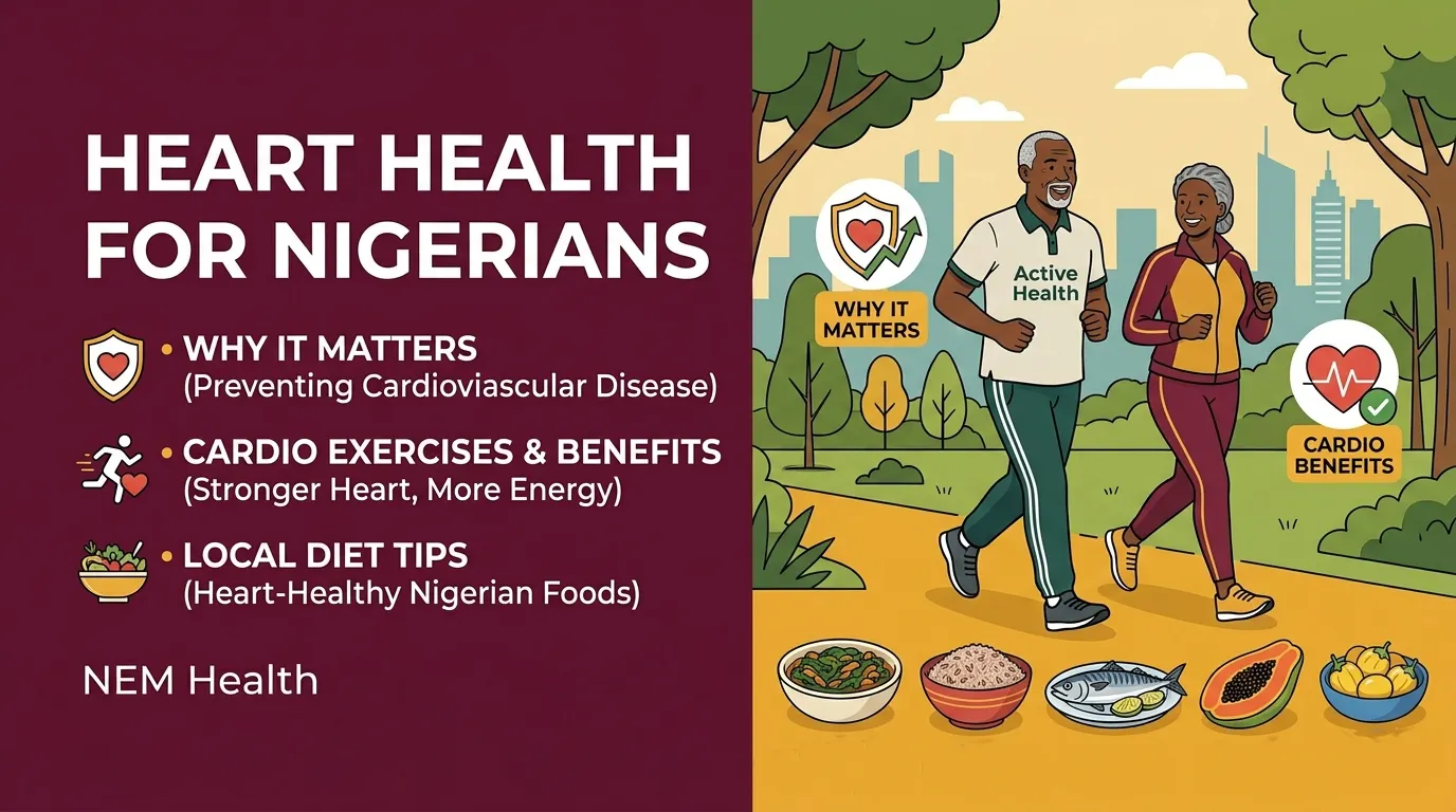 Heart Health for Nigerians: Why It Matters, Cardio Exercises & Benefits, and Local Diet Tips for Cardiovascular Health