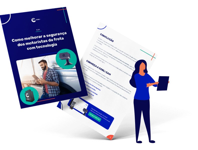 Exemplo impresso do guia de segurança da Cobli.