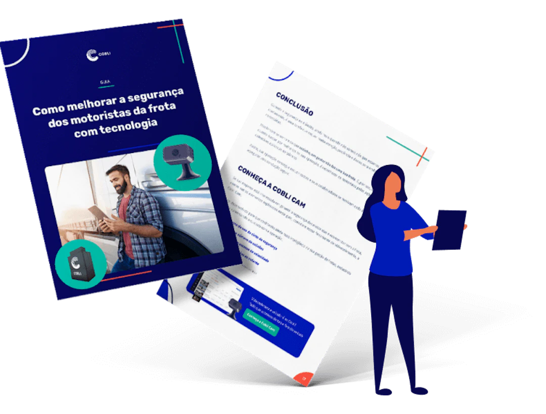 Exemplo impresso do guia de segurança da Cobli.