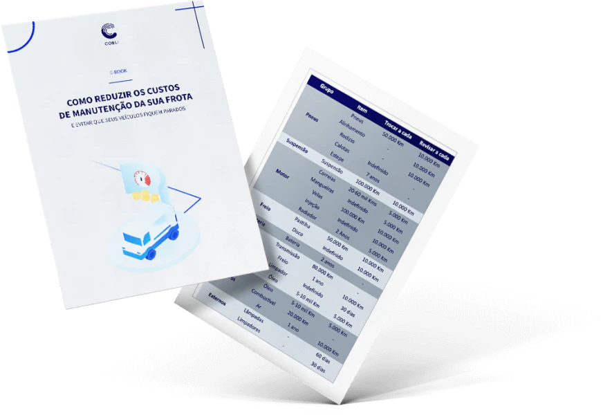 Exemplo impresso da planilha de manutenção da Cobli.