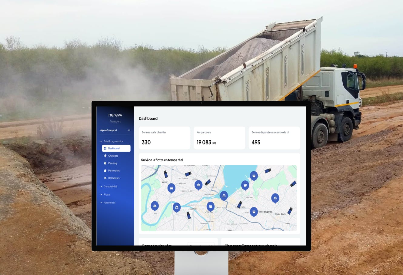 A back-office designed for transport companies.