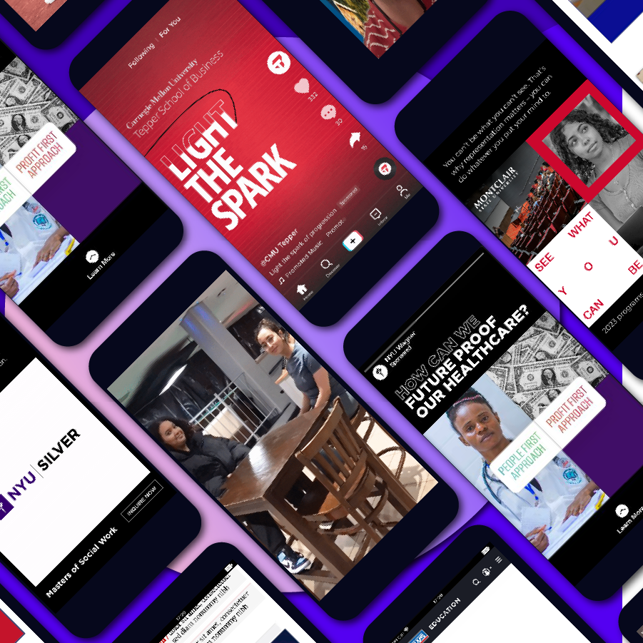 An image of some of Net Natives mobile advertisements. 