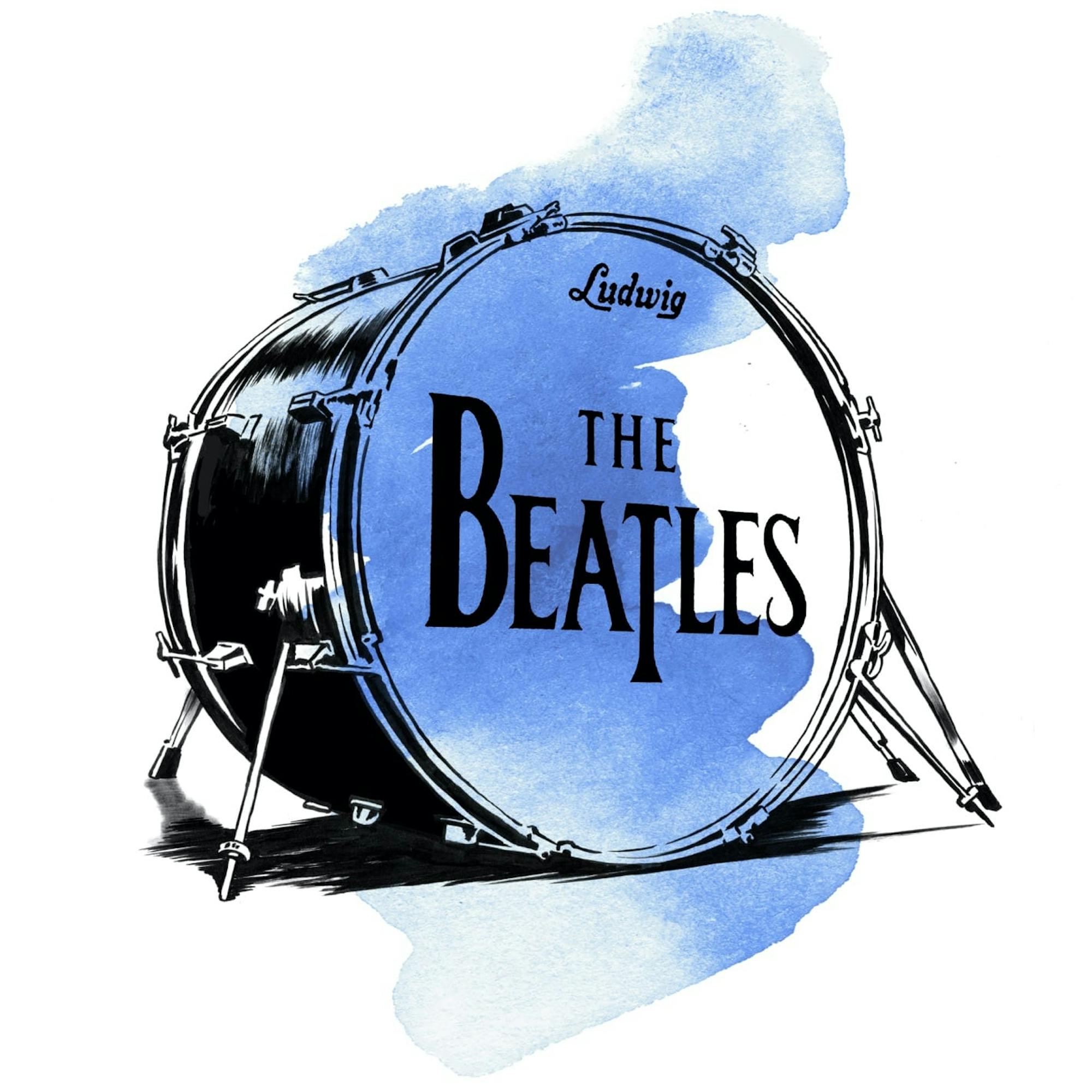 A watercolor illustration of a Ludwig bass drum repping the Beatles. Some 73 million people watched the band’s U.S. debut on The Ed Sullivan Show in 1964, and Diane Warren was one of them!