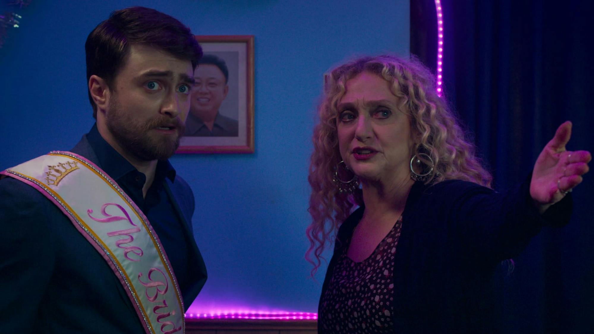 Daniel Radcliffe and Carol Kane