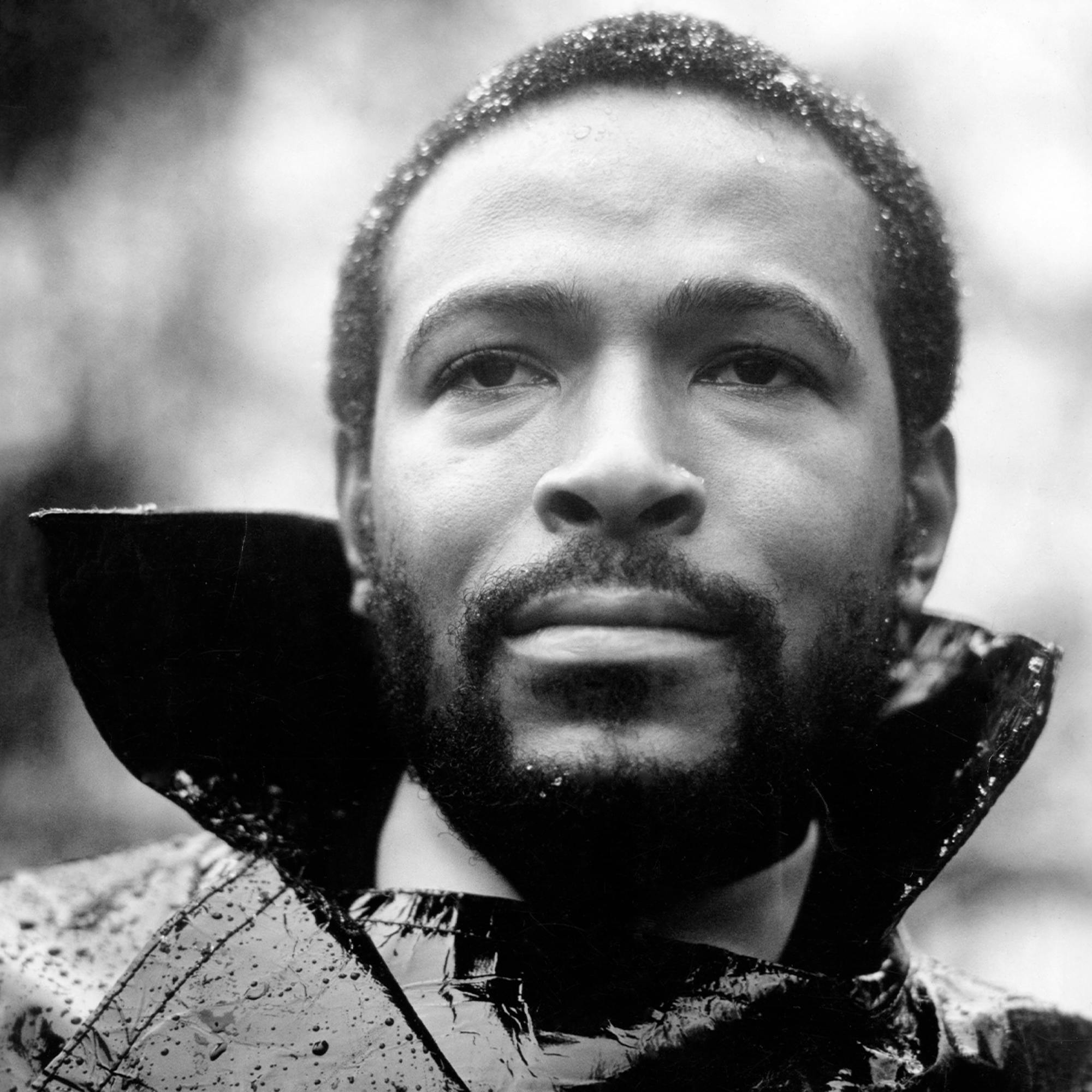 Marvin Gaye poses for a portrait session for his album What’s Going On, May 1971