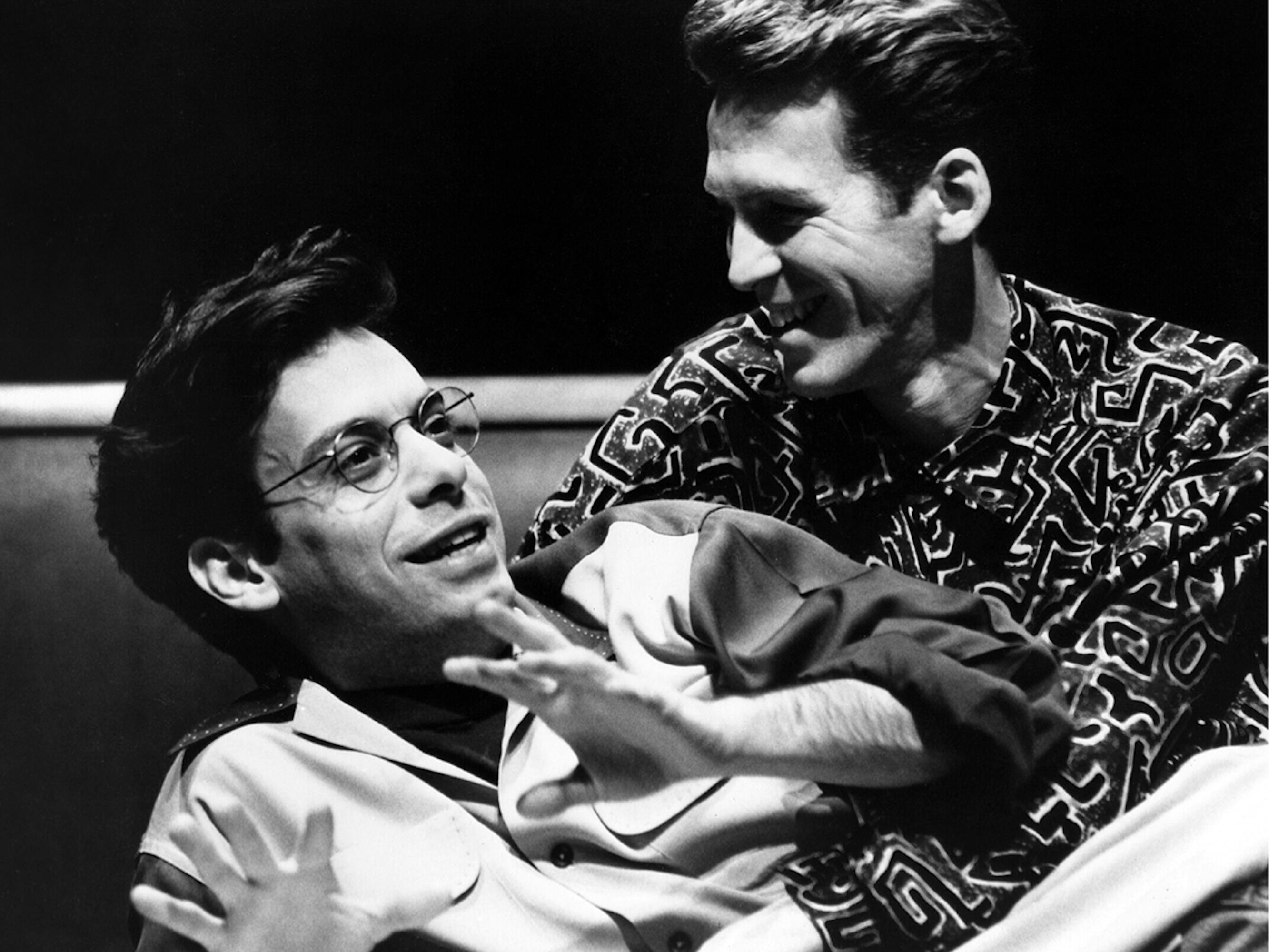 Joe Mantello and Stephen Spinella in Angels in America