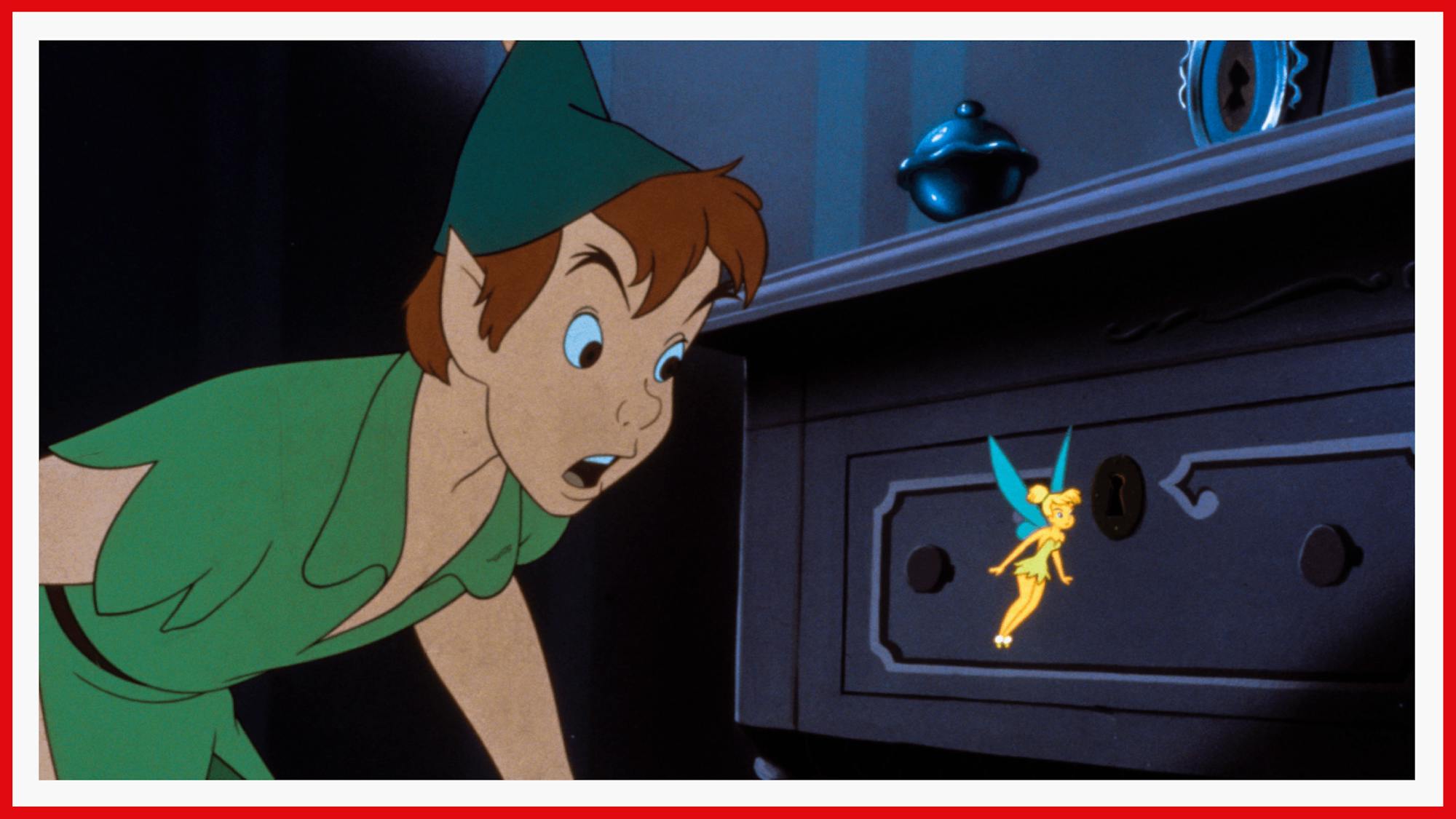 Peter looks expectantly at Tinkerbell. What is she up to this time?