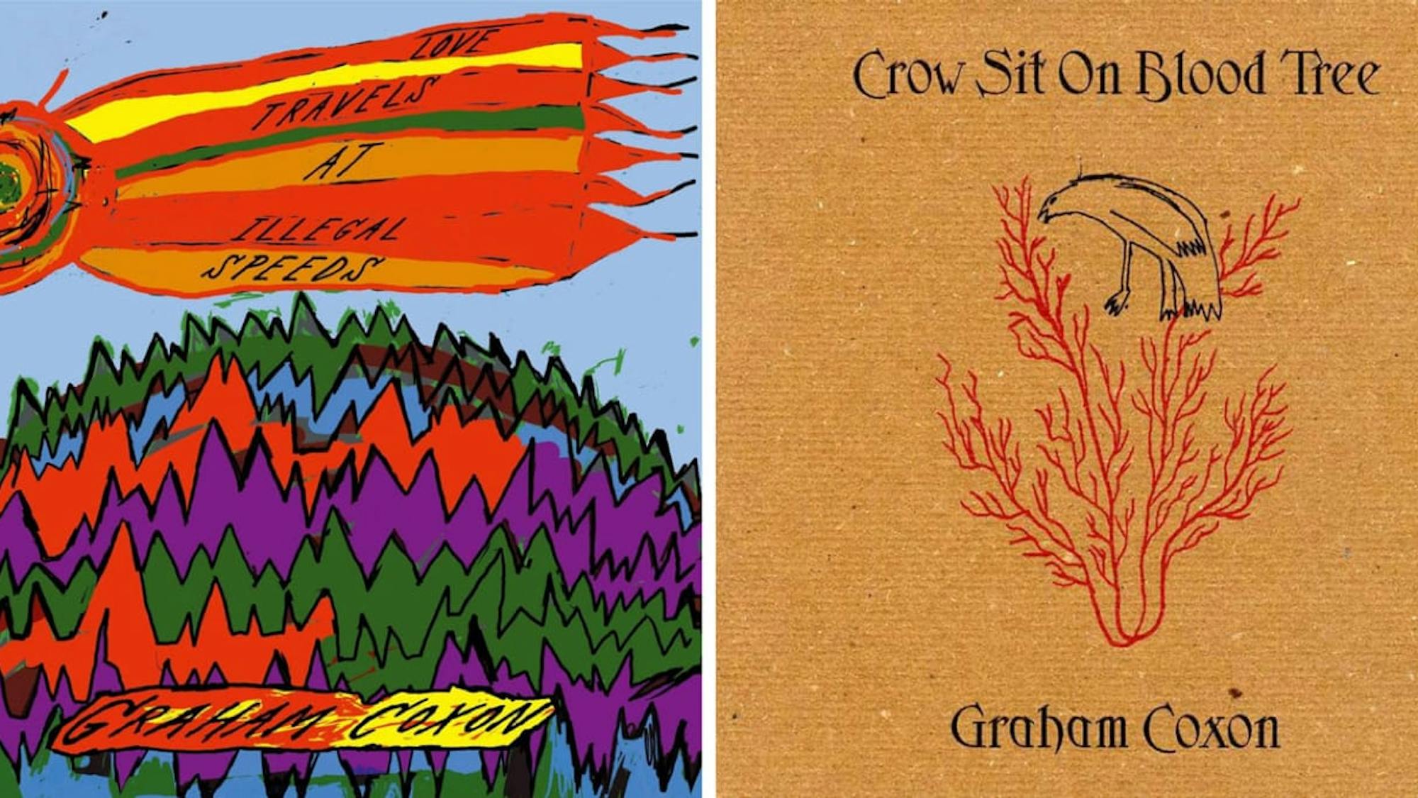 Love Travels at Llegal Speeds and Crow Sit on Blood Tree, solo albums by Graham Coxon