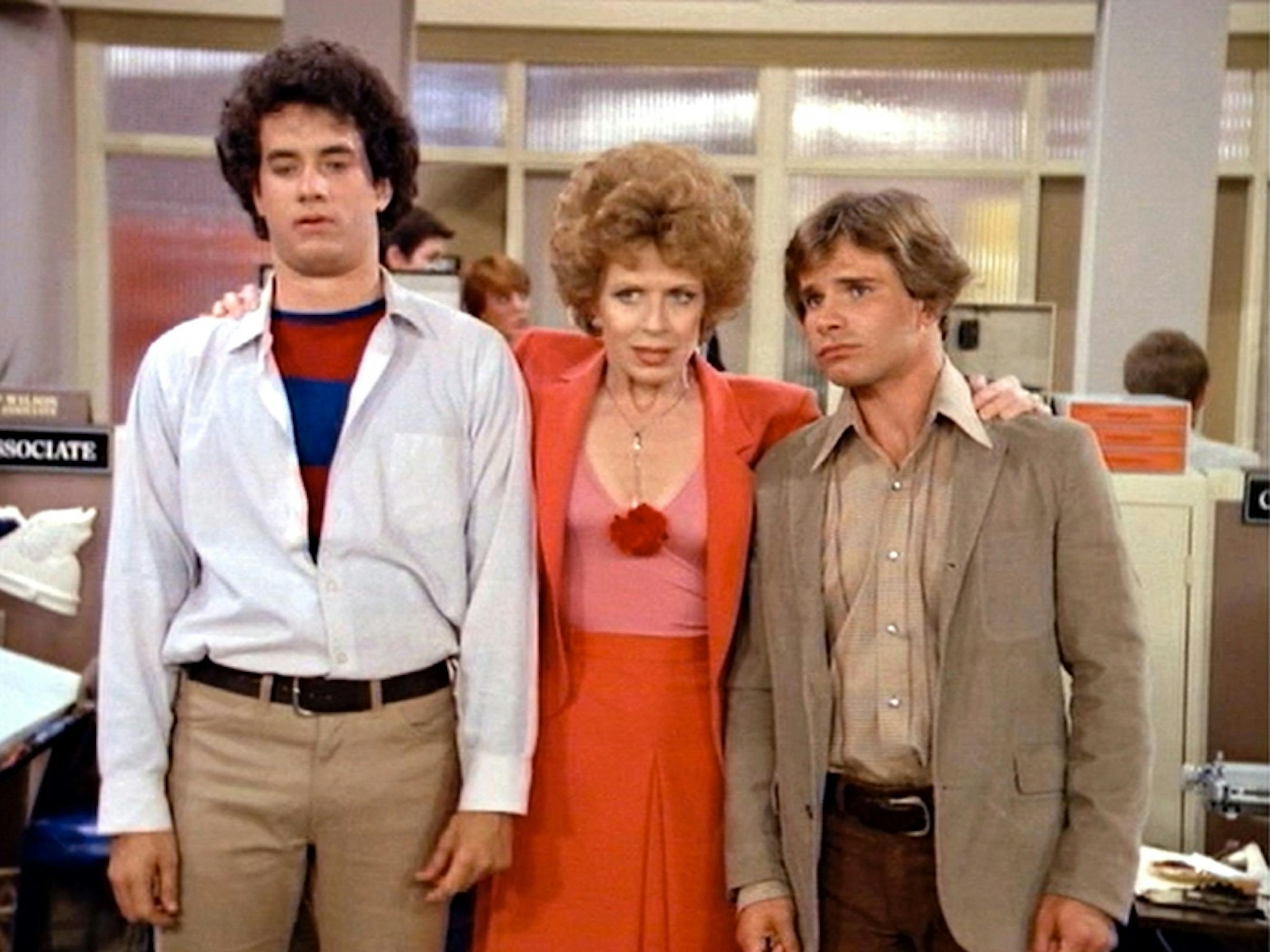 Tom Hanks, Holland Taylor, and Peter Scolari in Bosom Buddies