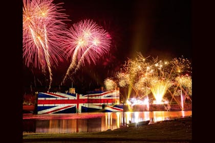 fireworks display at Leeds Castle in Kent