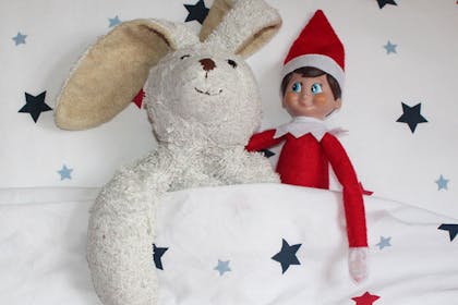 elf and bunny toy