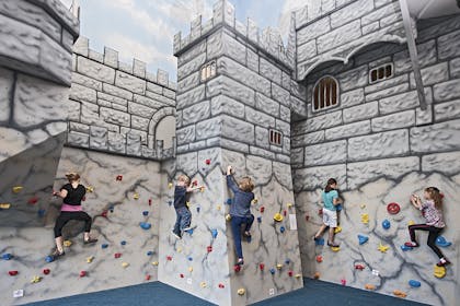 castle climbing wall