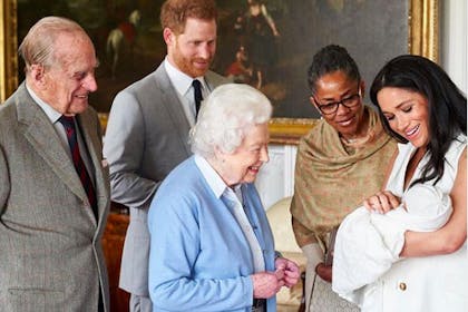 Archie Harrison meeting the Queen