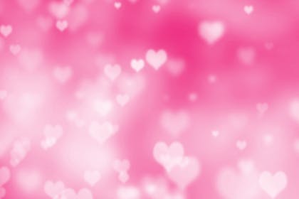 hearts on a pink background