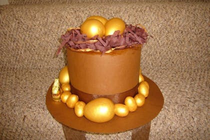 Gold Easter bonnet