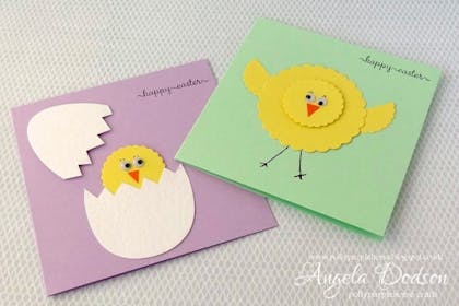 Easter chick and egg cards