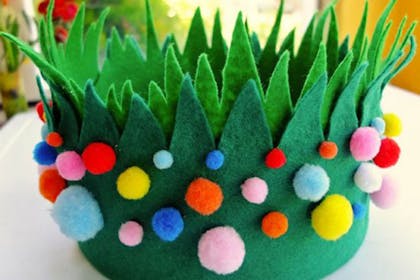 Grass Easter bonnet