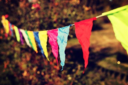 colourful outdoor bunting