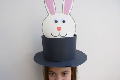 Card rabbit top hat