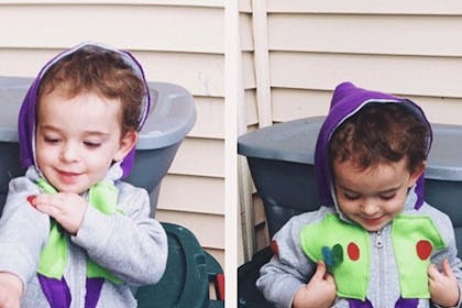 little boys as Buzz Lightyear for World Book Day
