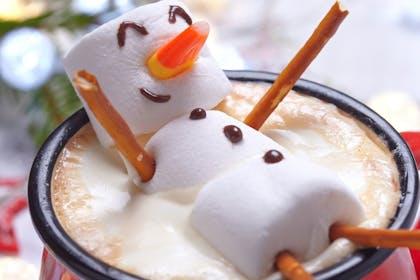 Marshmallow snowman
