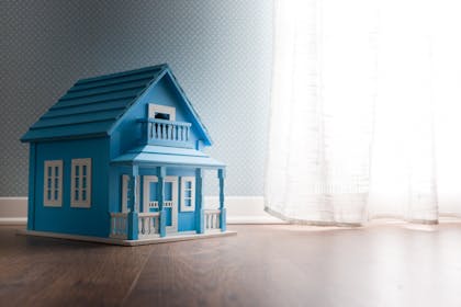 blue dollshouse