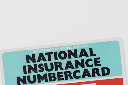 National Insurance number card