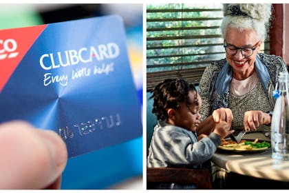 Tesco Clubcard / grandma cuts up grandson's food at restaurant