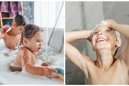 Kids in bath / Kid in shower