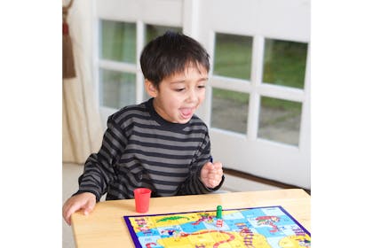 Boy playing game