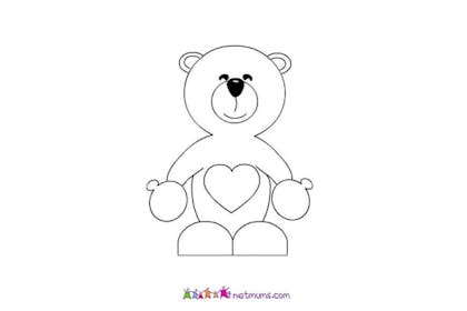 Teddy bear Valentine's card