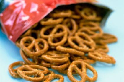 pretzels falling out of bag