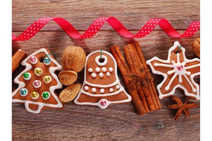 christmas themed cookies