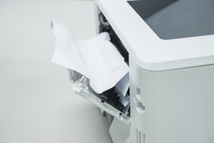 Paper jammed in the printer