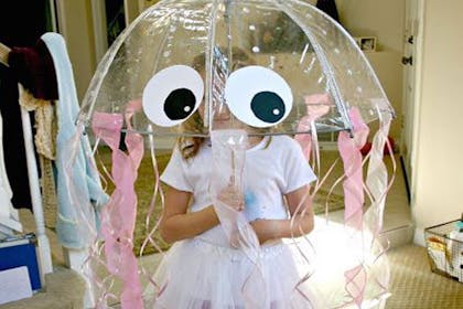 Girl dressed as a jellyfish
