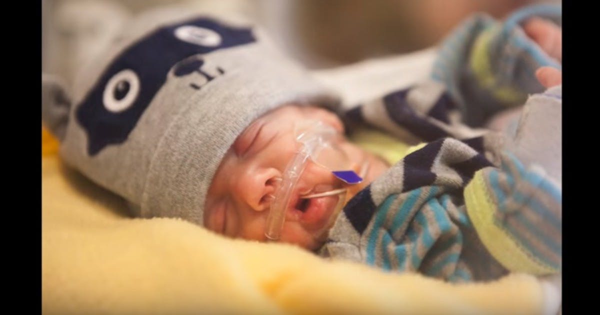 Incredible timelapse video shows premature baby growing over 100 days