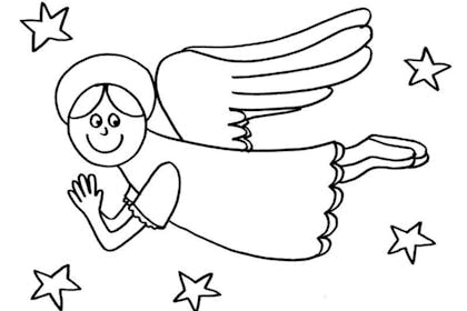 angel colouring