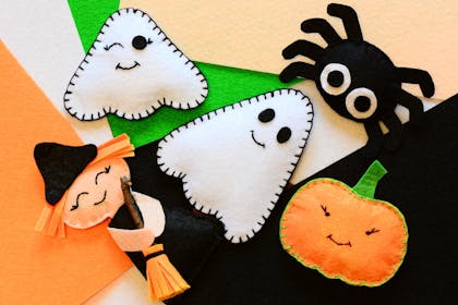 Halloween felted characters