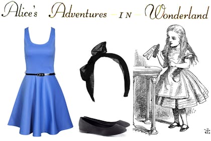 Alice in Wonderland adult costume for World Book Day
